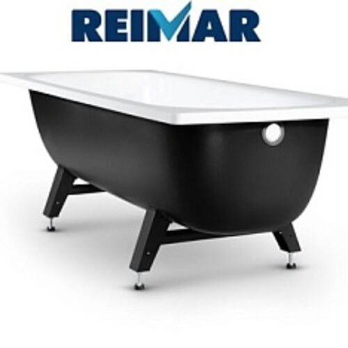 Ванна стальная REIMAR 170*70*40см с полимерным покрытием с опорной подставкой